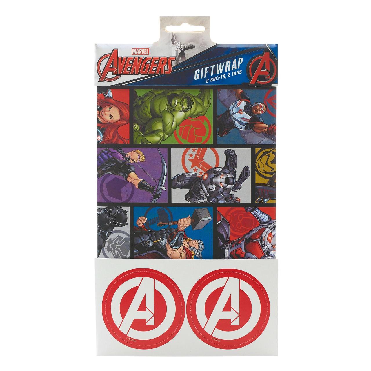 Marvel Avengers Gift Wrap Sheets & Tags