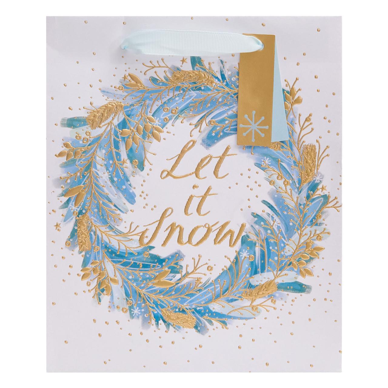 Let it Snow Medium Christmas Gift Bag