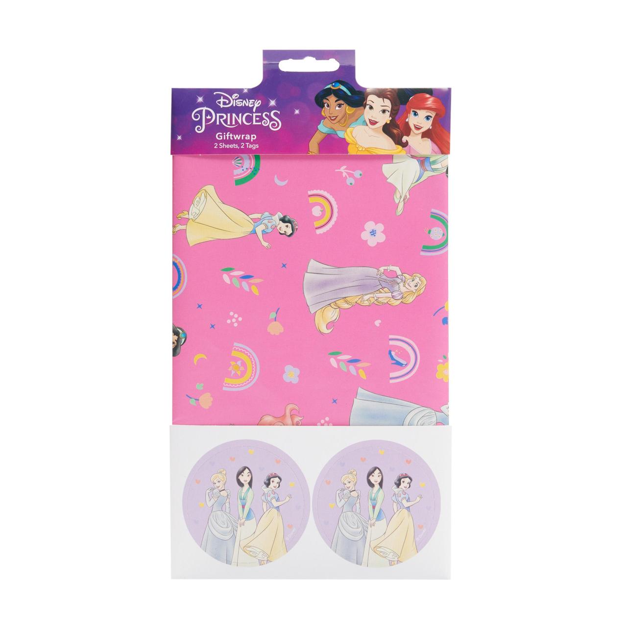 Disney Princess Gift Wrap Sheets & Tags