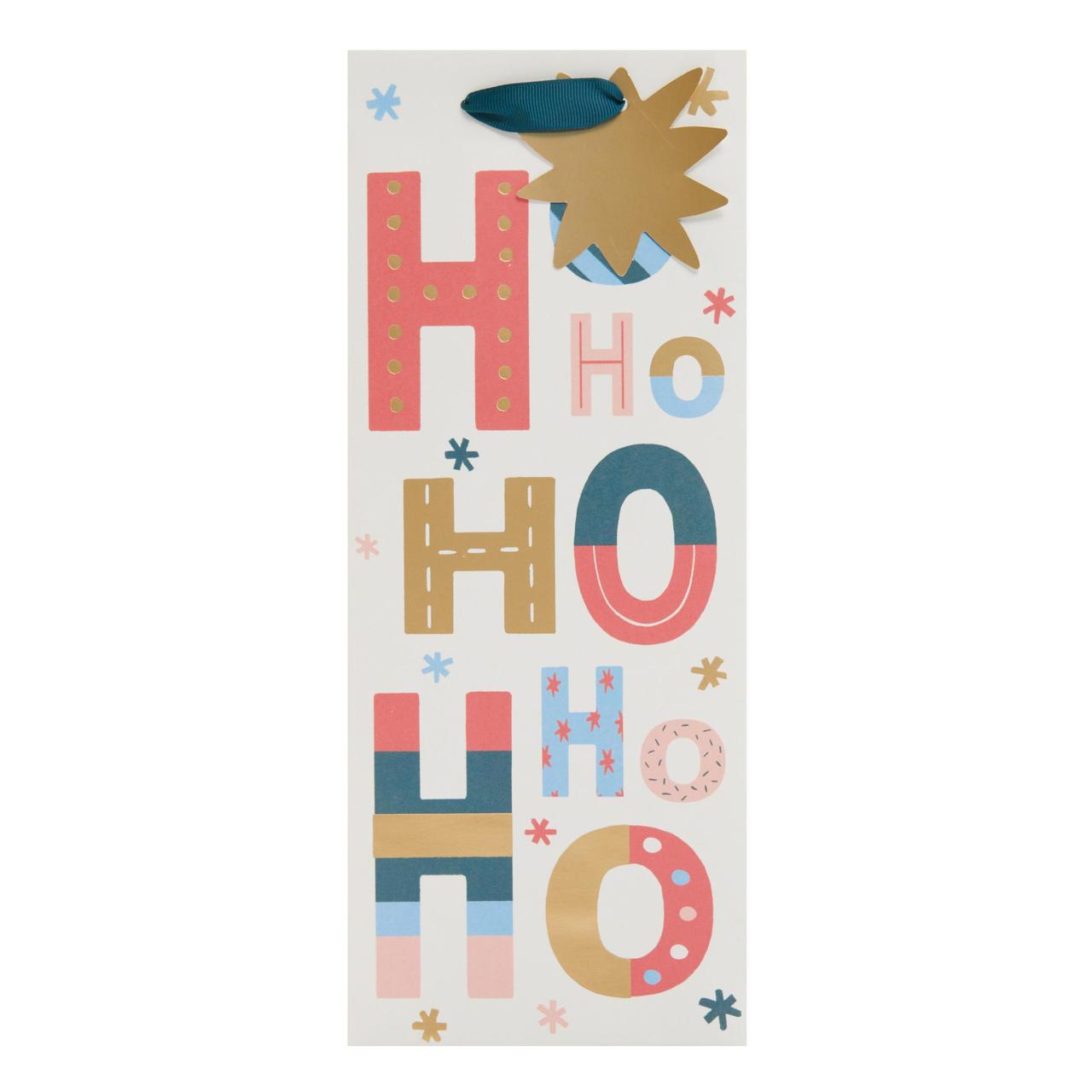 Christmas Ho Ho Ho Bottle Bag