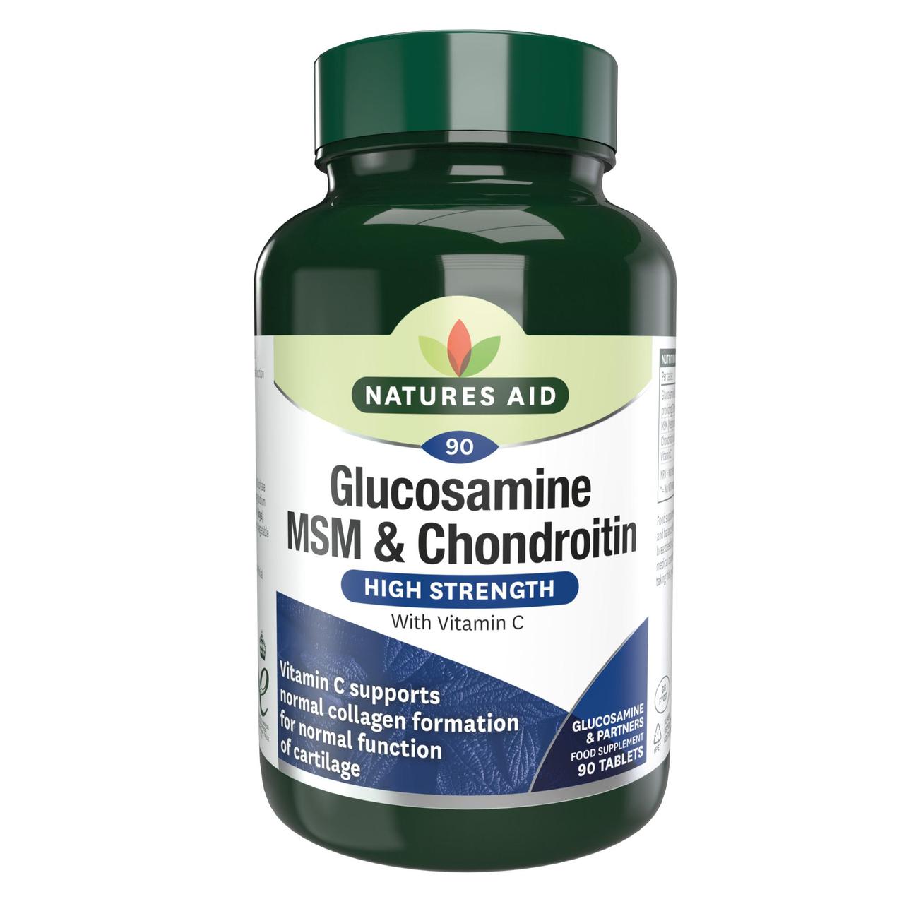 Natures Aid Glucosamine MSM & Chondroitin 