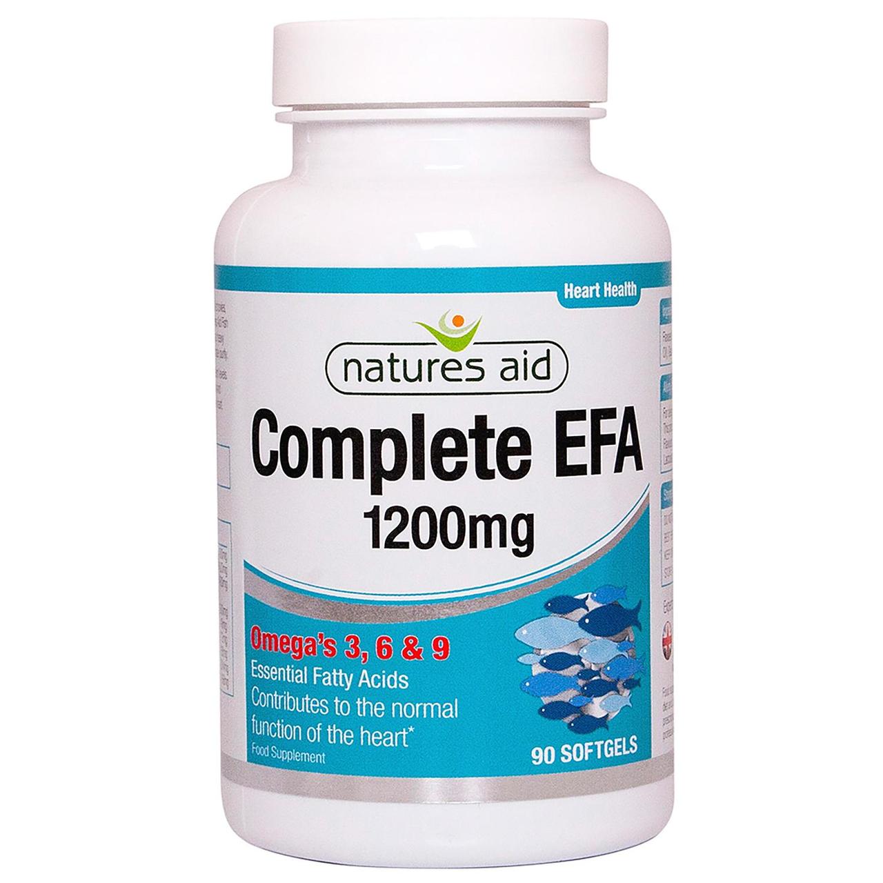 Natures Aid Complete EFA Omega's 3,6 & 9 Soft Gel Capsules 