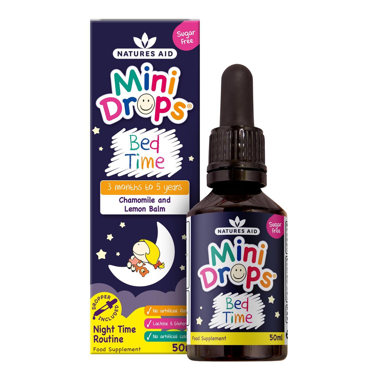 Natures Aid Mini Drops Bed Time (Chamomile & Lemon Balm)