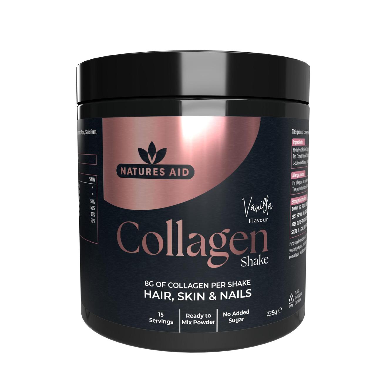 Natures Aid Collagen Vanilla Shake