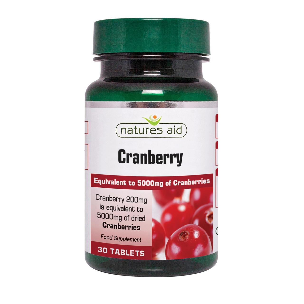 Natures Aid Cranberry Supplement Tablets 5000mg  30 per pack