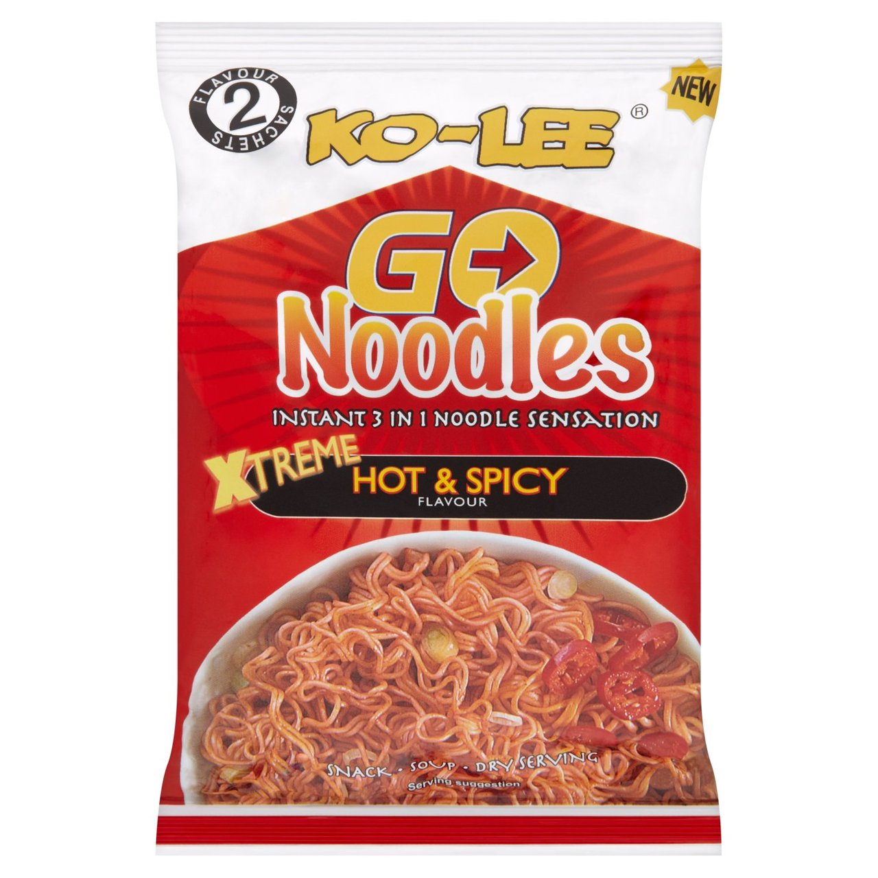 Ko-Lee Go Instant Noodles Xtreme Hot & Spicy Flavour