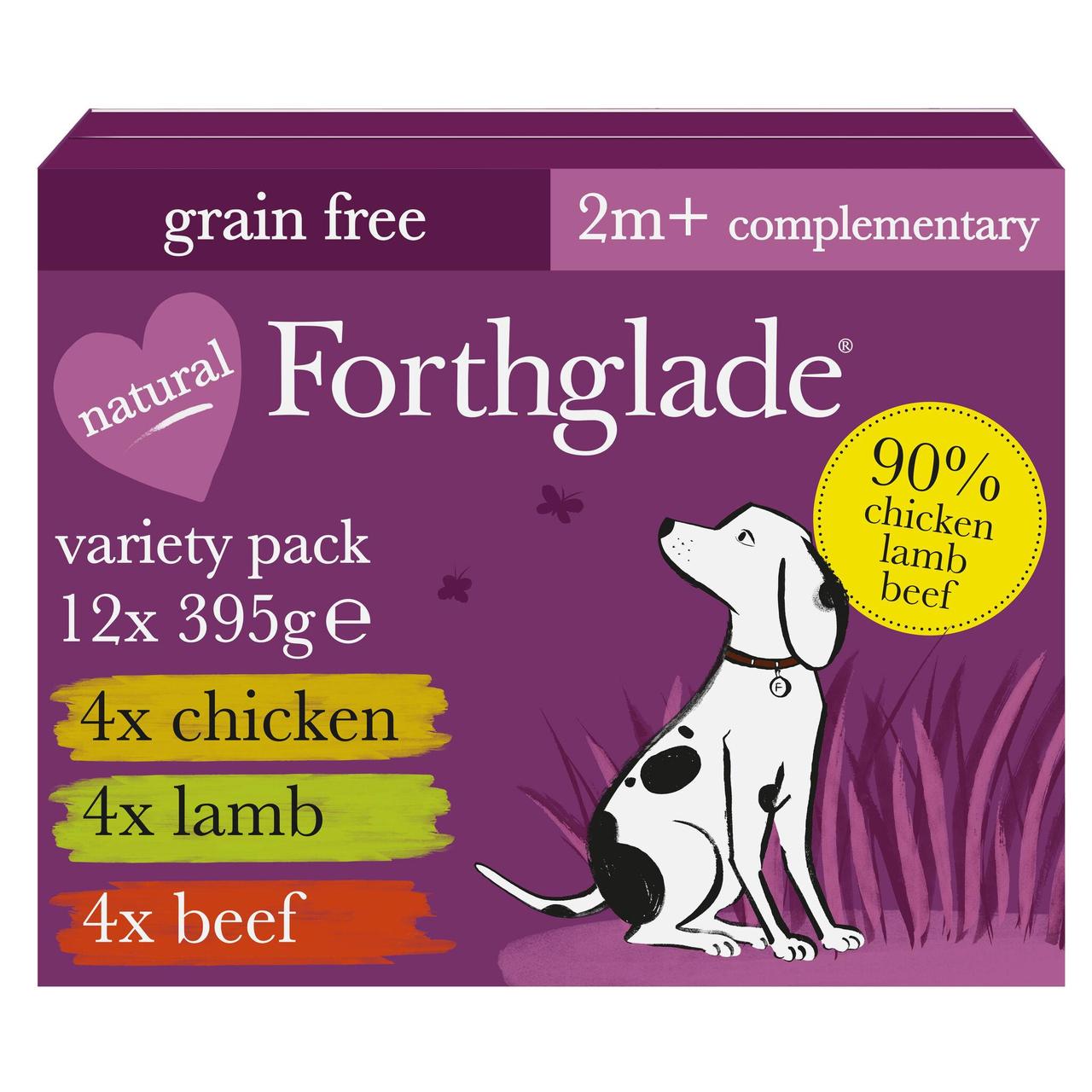 Forthglade Just Multicase (Chicken, Lamb & Beef) Grain Free Wet Dog Food