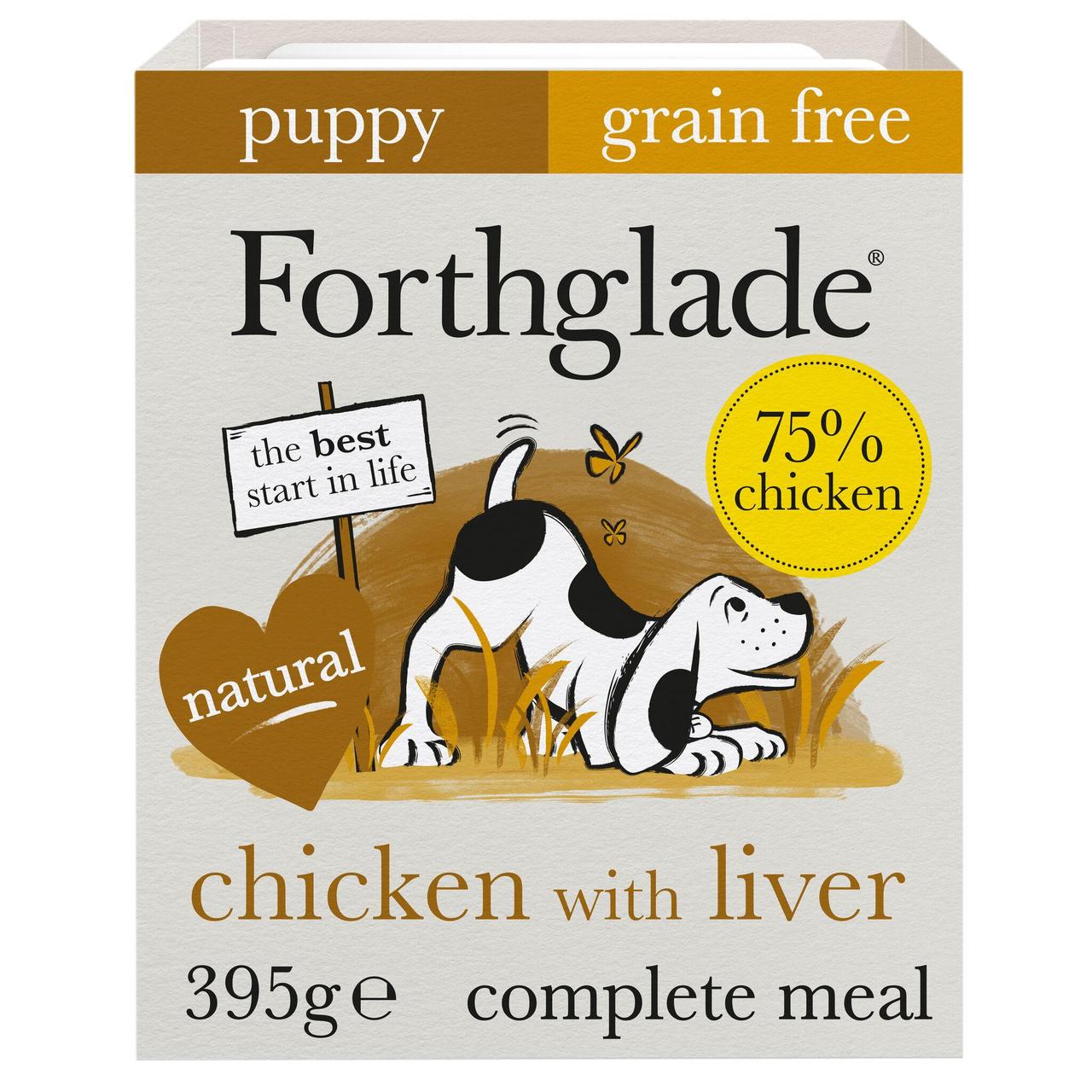 Forthglade Complete Puppy Grain Free Chicken with Liver, Sweet Potato & Veg