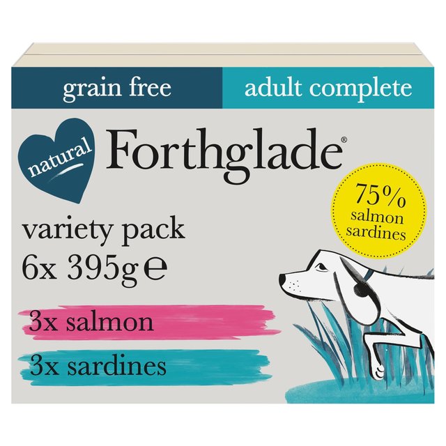 Forthglade Salmon And Sardine Wet Dog Variety Pack 6 x 395g