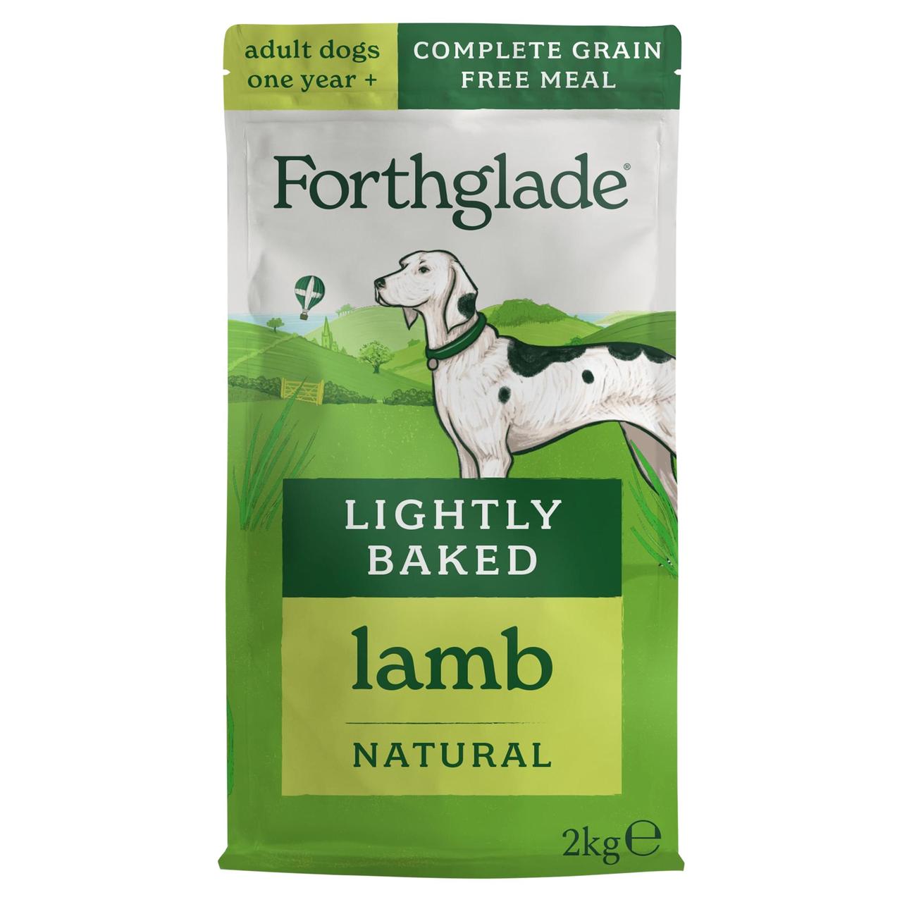 Forthglade Lightly Baked Natural Dry Dog Food Lamb Adult Dogs One Year+ 2kg