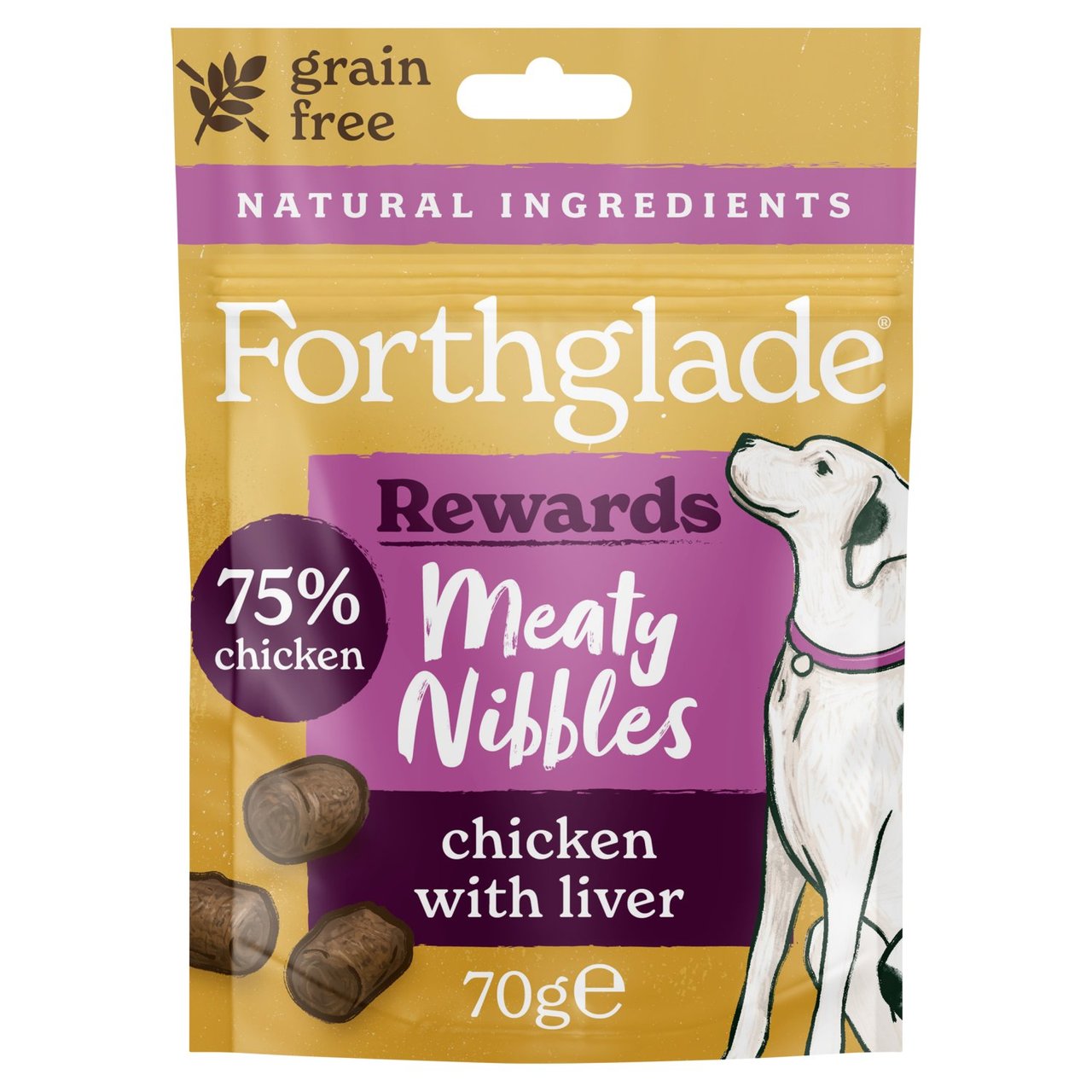 Forthglade Natural Meaty Nibbles Chicken with Liver