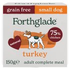 Forthglade Turkey Complete Natural Grain Free Adult Wet Small Dog Food 150g