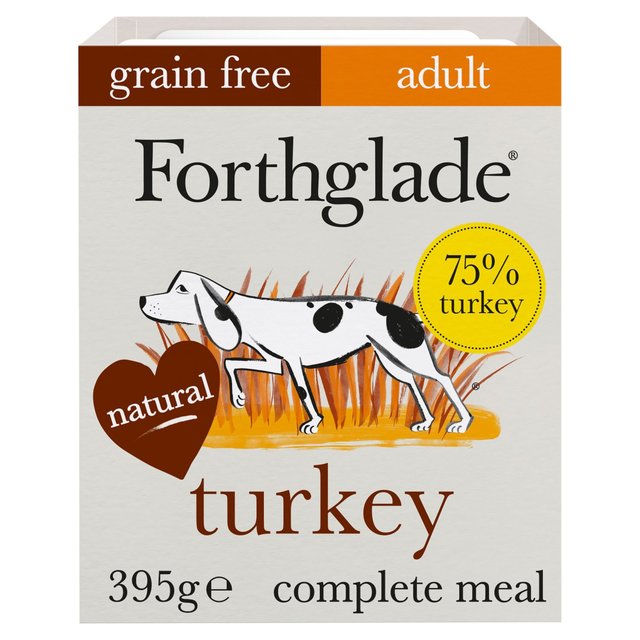 Forthglade Limited Edition Veterans With Dogs Adult Turkey Complete Grain Free Wet Dog Food 395g