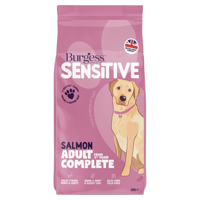 Burgess Sensitive Adult Dry Dog Food In Salmon 2kg