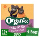 Organix Fruity Pic-Nix Dried Plum & Carrot 12+ Months 4x17g