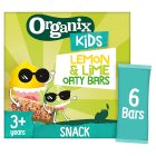 Organix Lemon & Lime Oaty Bars Lunchbox Kids Snacks Multipack 3 years+ 6x23g