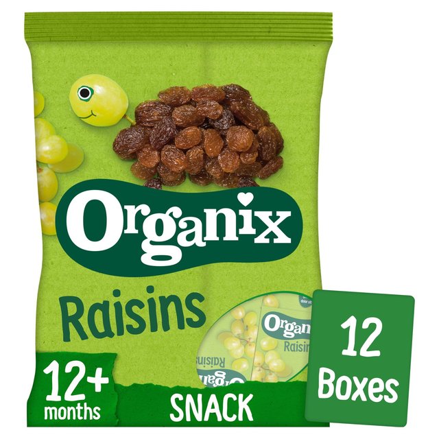 Organix Mini Organic Raisin Fruit Snack Boxes Multipack 168g