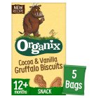 Organix Gruffalo Biscuits Toddler Snacks Multipack 12 months+ 5x20g