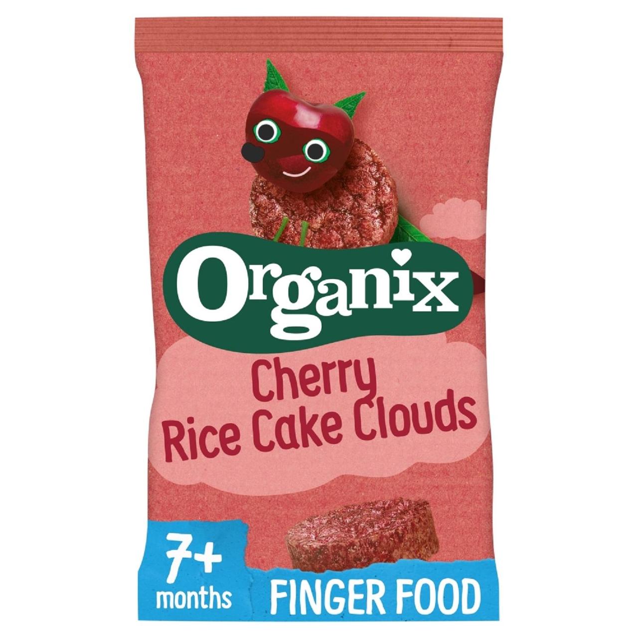 Organix Cherry Rice Cake Clouds 40g