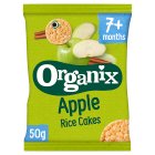 Organix Apple Organic Baby Finger Food Snack Rice Cakes 50g