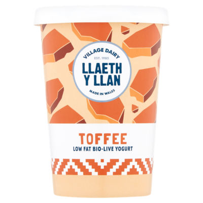 Village Dairy Llaeth Y Llan Toffee Low Fat Bio-live Yogurt 450g