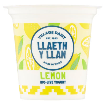 Village Dairy Llaeth Y Llan Lemon Bio-live Yogurt 125g