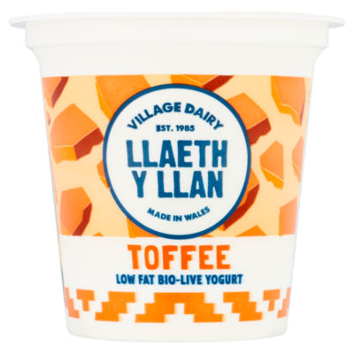 Village Dairy Llaeth Y Llan Toffee Low Fat Bio-live Yogurt 125g