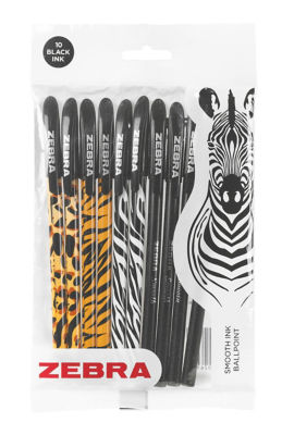 Zebra Doodlerz Smooth Stick Animal Assorted 10 per pack