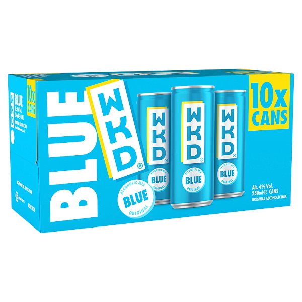 WKD Alcoholic Mix Blue Original x10 250ml