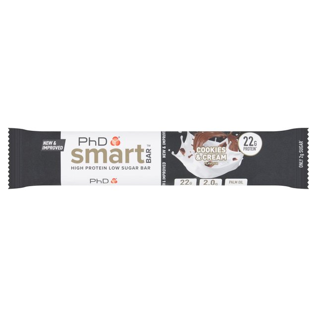 PhD Cookies & Cream Flavour Smart Bar 64g