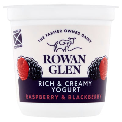 Rowan Glen Rich & Creamy Yogurt Raspberry & Blackberry 150g