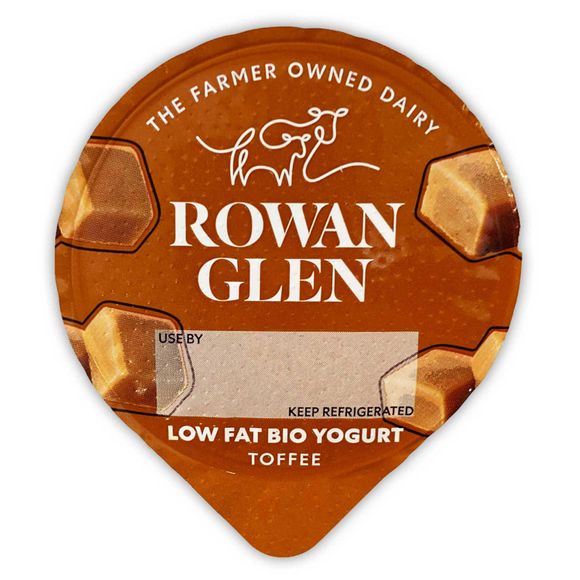 Rowan Glen Low Fat Bio Yogurt Toffee 125g