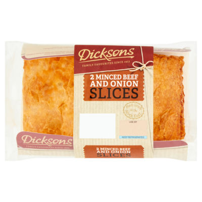 Dicksons 2 Minced Beef & Onion Slices