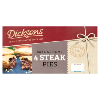 Dicksons Home Chunky Steak Pies