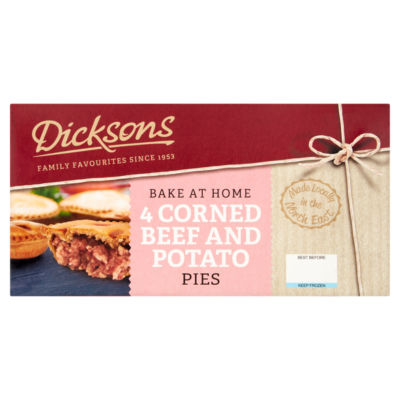 Dicksons Bake at Home Corned Beef and Potato Pies 4 x 169g