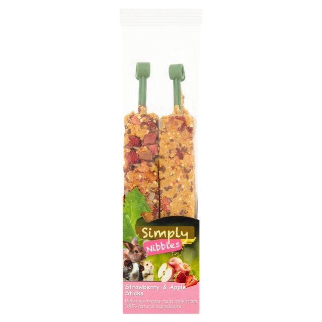 Simply Nibbles Strawberry & Apple Sticks  120g