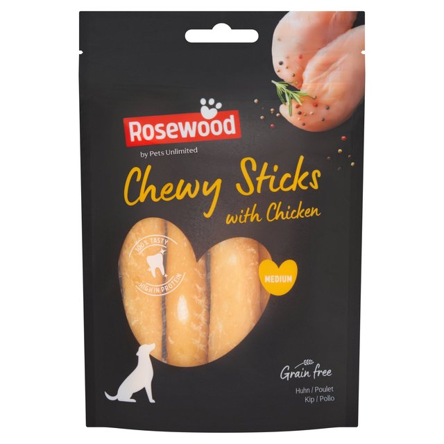 Rosewood Chewy Sticks Chicken Medium  4 per pack