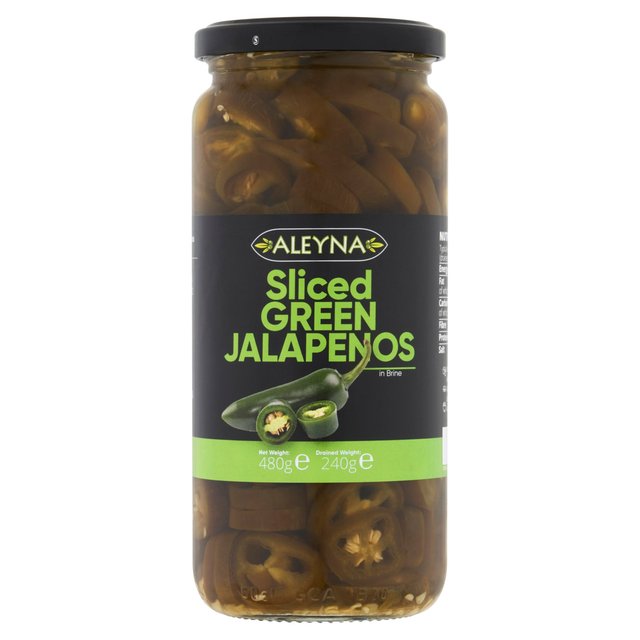 Aleyna Sliced Green Jalapeno Peppers (480g) 240g