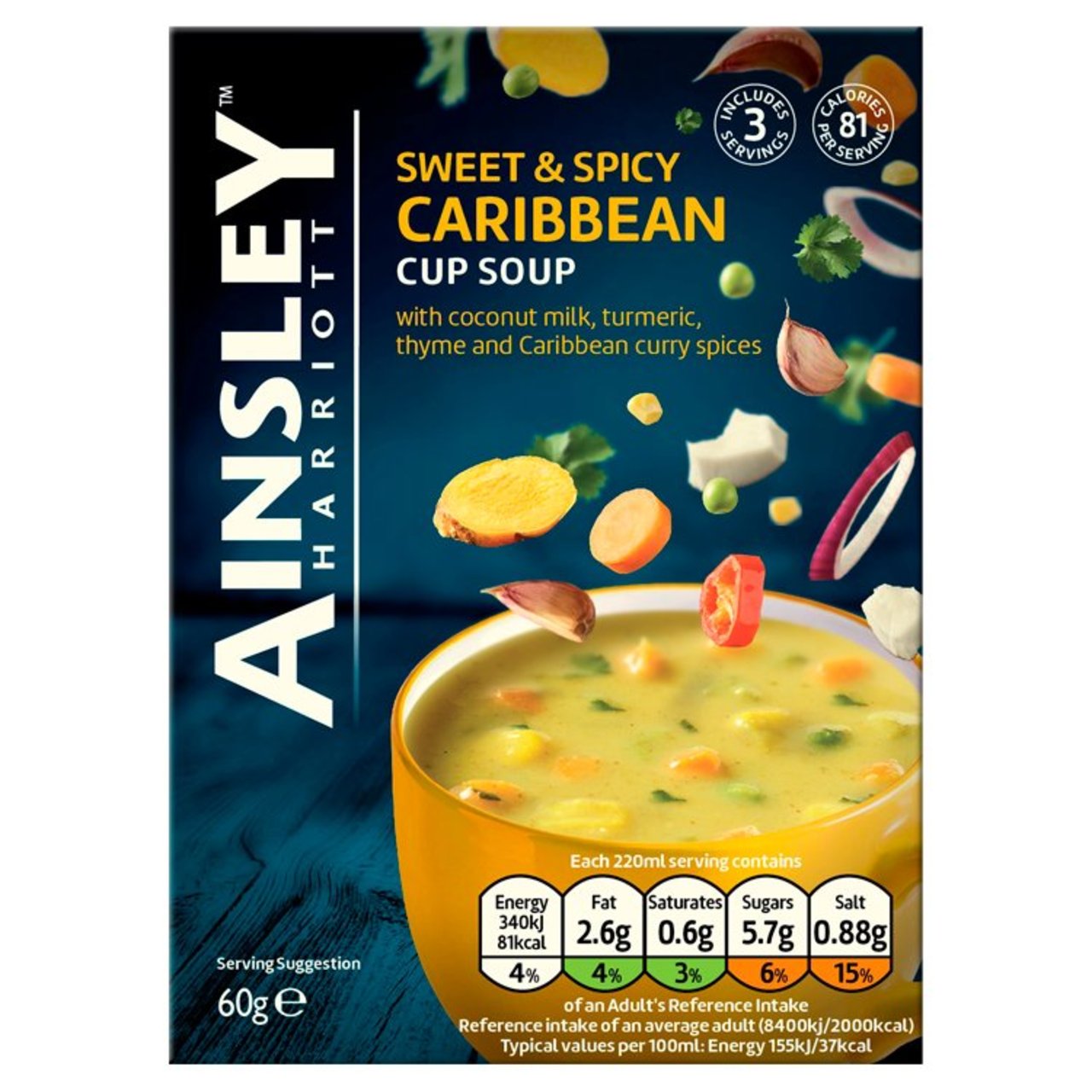 Ainsley Harriott Caribbean Cup Soup 69g