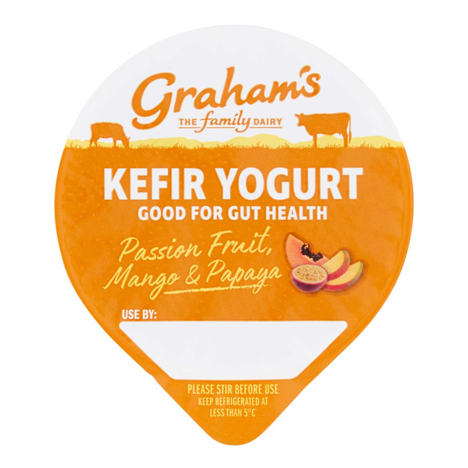 Graham's Kefir Yogurt Passion Fruit, Mango & Papaya 350g