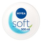 NIVEA Soft Moisturiser Cream For Face Hands And Body 500ml