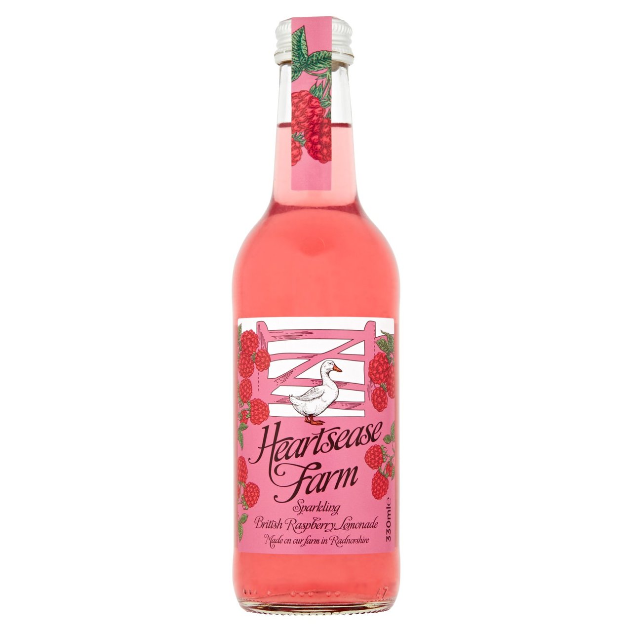 Heartsease Farm Sparkling British Raspberry Lemonade