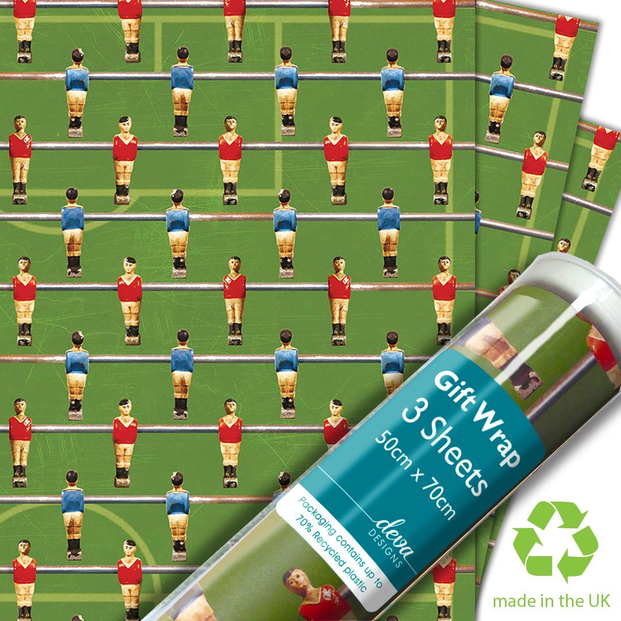 Foosball Gift Wrap Sheets