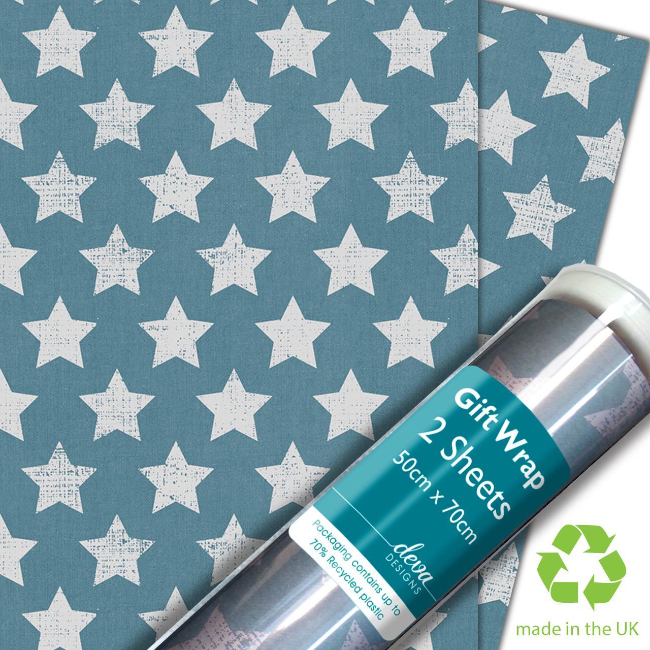 Star Canvas Gift Wrap Sheets