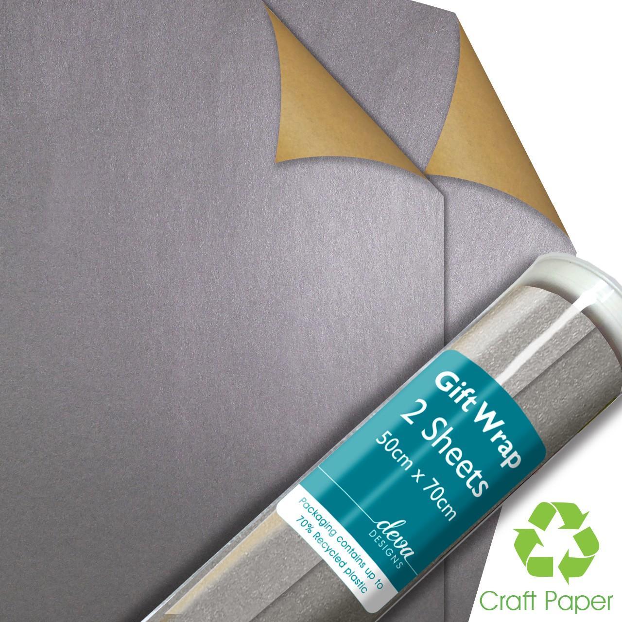 Silver Craft Gift Wrap Sheets