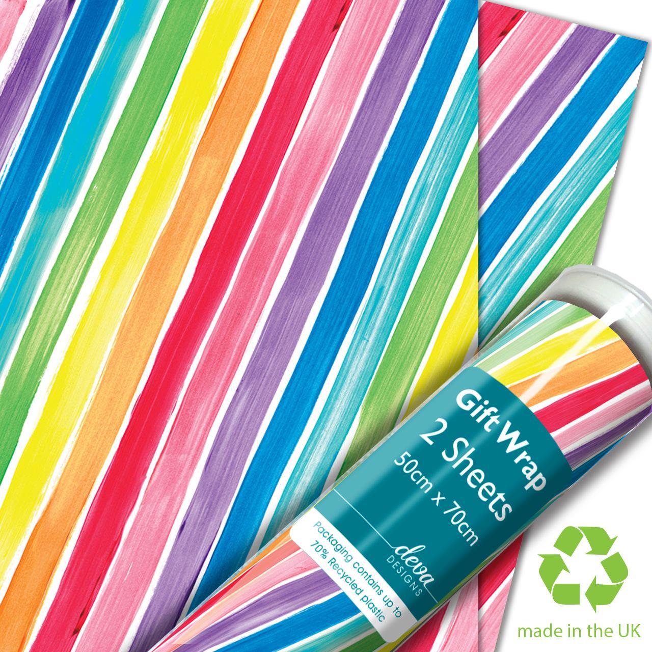 Rainbow Rock Gift Wrap Sheets