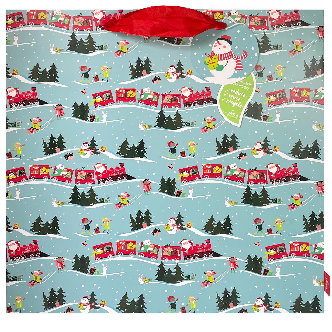 Santa Express Large Square Christmas Gift Bag