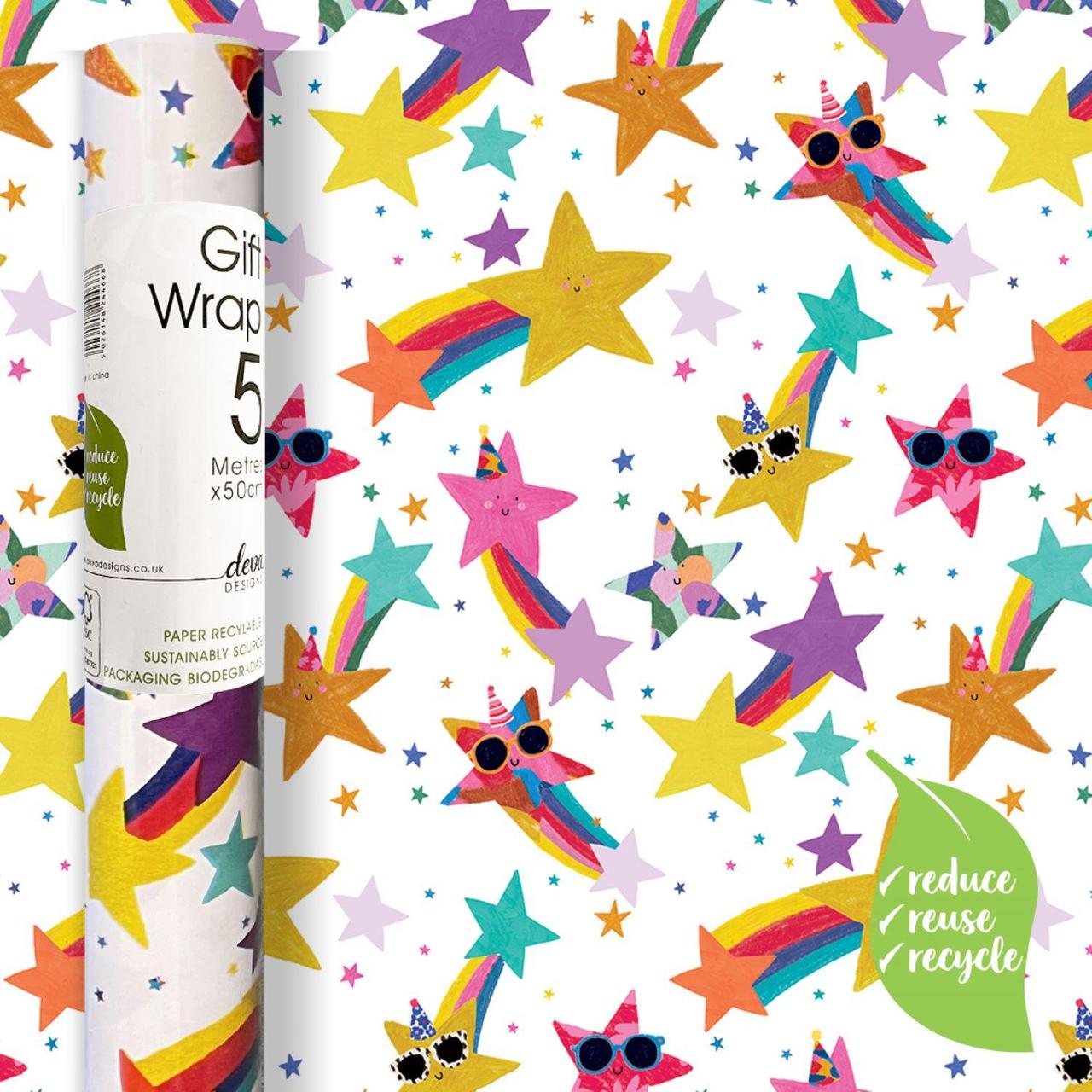 Shooting Stars Gift Wrap Roll