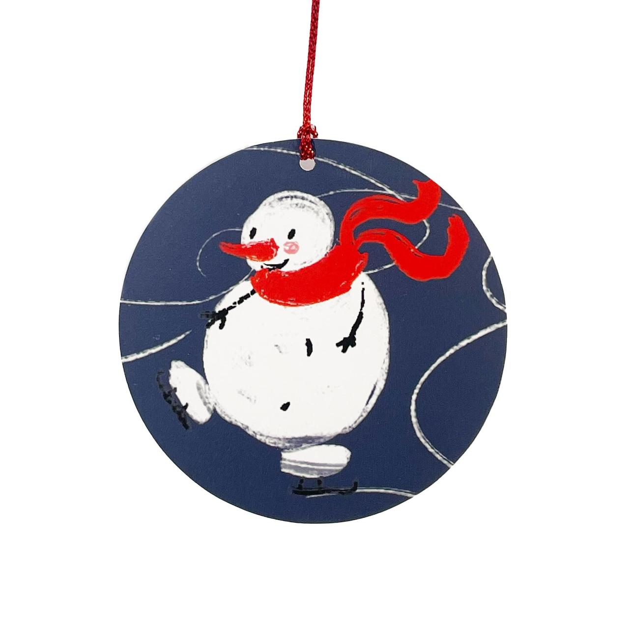 Snowman Navy Christmas Gift Tags