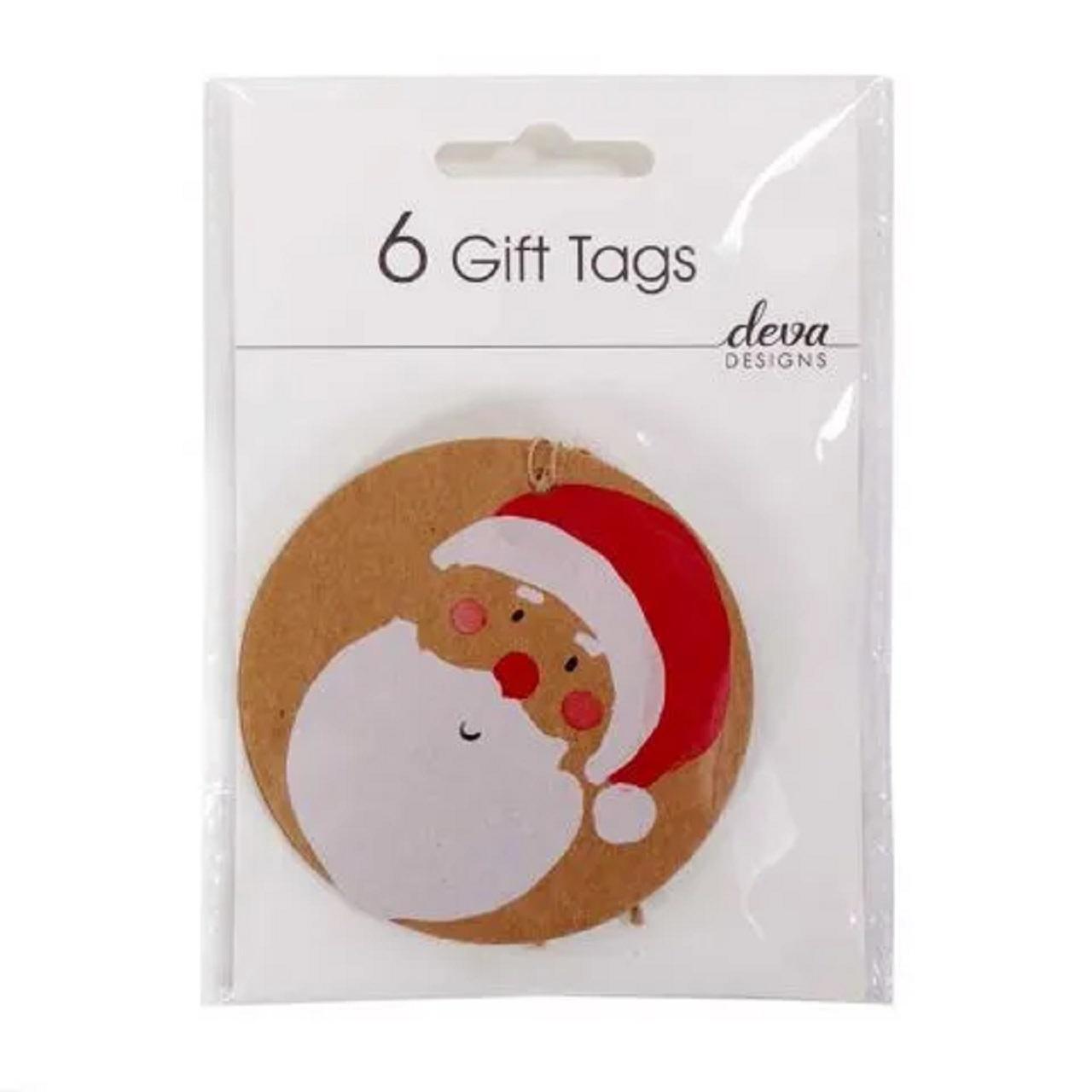 Santa Christmas Gift Tags